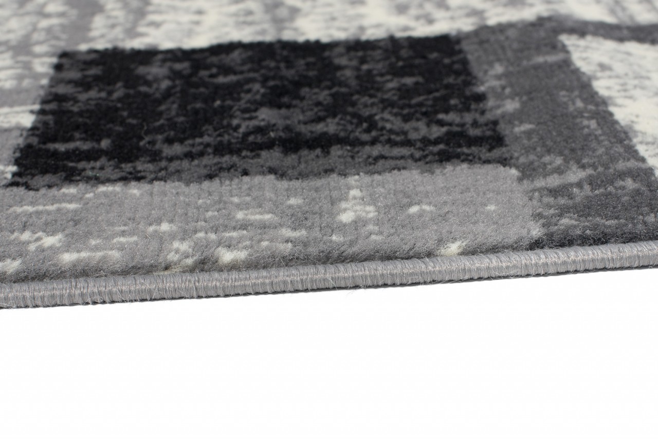 Passatoia Dream Geometrico Grigio Nero Rettangoli