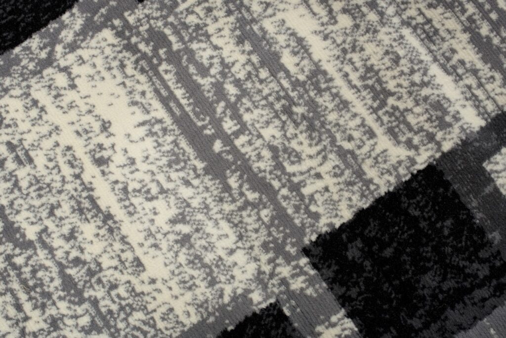 Passatoia Dream Geometrico Grigio Nero Rettangoli