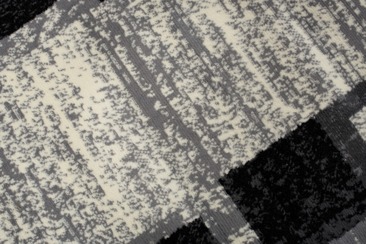 Passatoia Dream Geometrico Grigio Nero Rettangoli