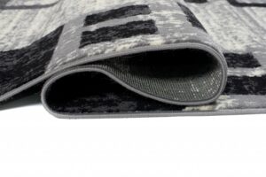 Passatoia Dream Geometrico Grigio Nero Rettangoli