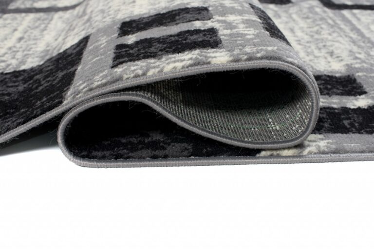 Passatoia Dream Geometrico Grigio Nero Rettangoli