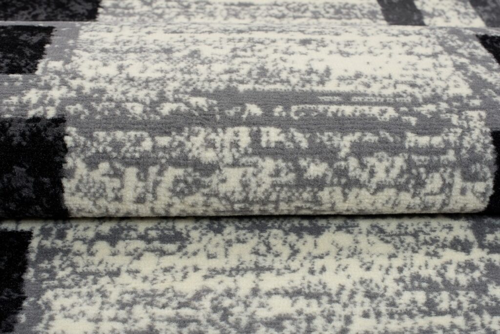 Passatoia Dream Geometrico Grigio Nero Rettangoli