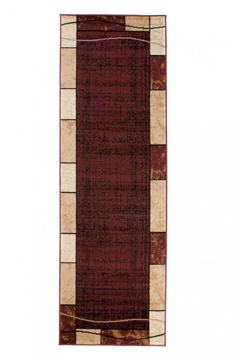 Passatoia Dream Marrone Geometrico Cornice