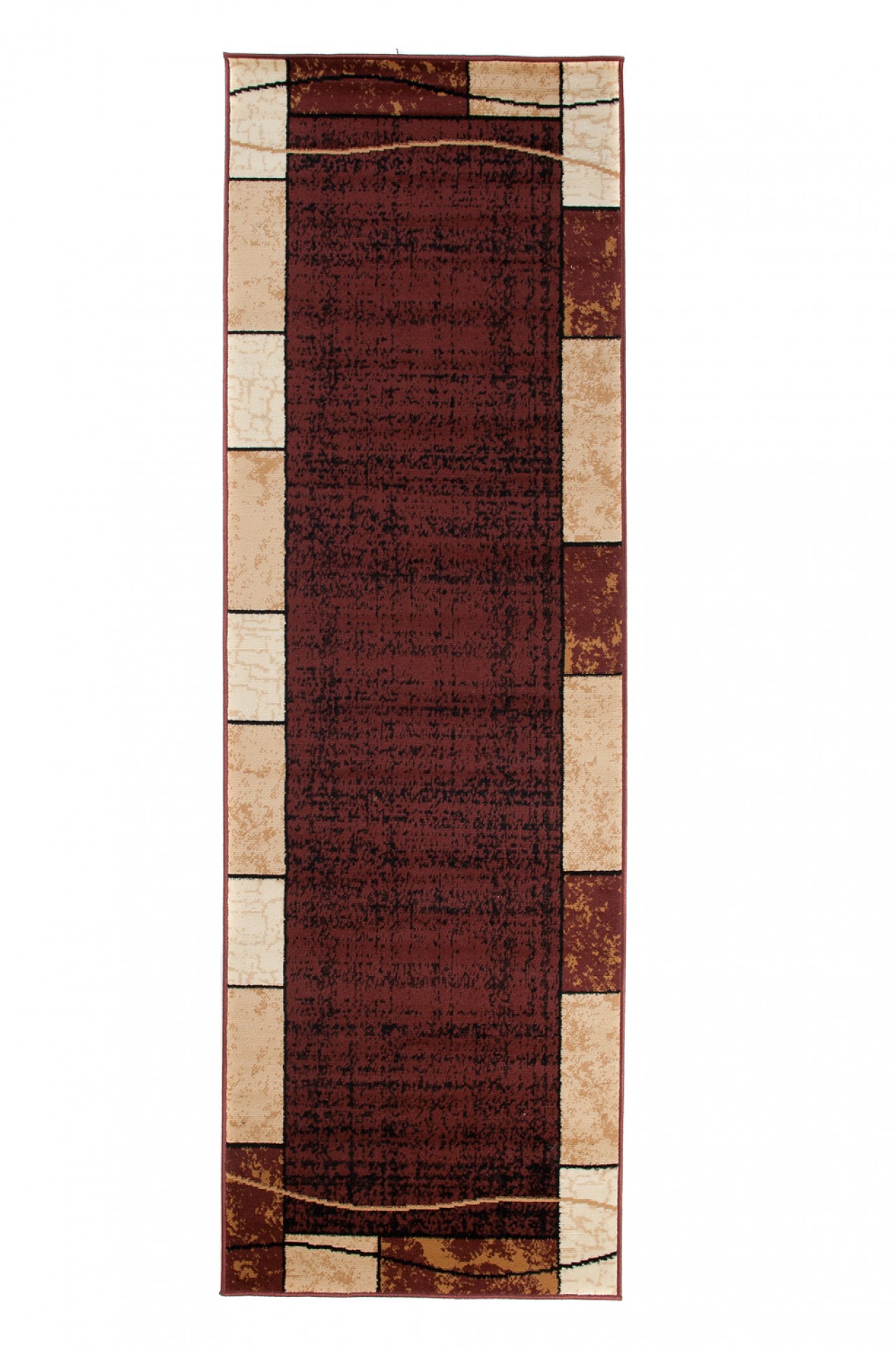 Passatoia Dream Marrone Geometrico Cornice