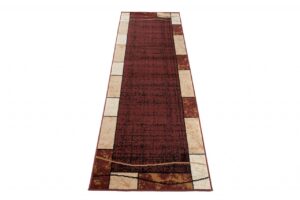 Passatoia Dream Marrone Geometrico Cornice