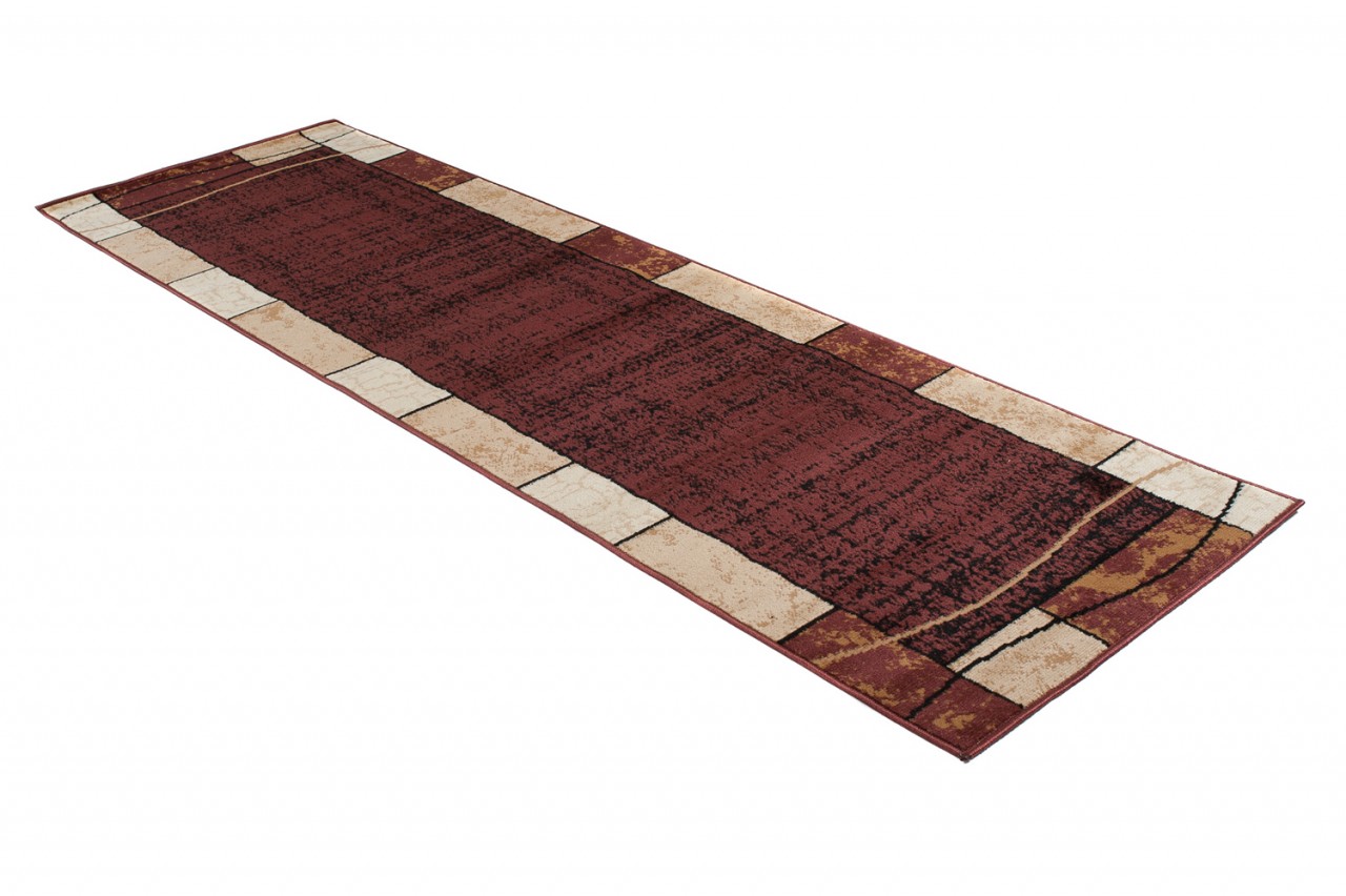 Passatoia Dream Marrone Geometrico Cornice