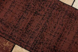 Passatoia Dream Marrone Geometrico Cornice