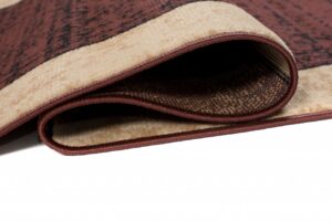 Passatoia Dream Marrone Geometrico Cornice