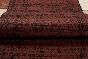 Passatoia Dream Marrone Geometrico Cornice