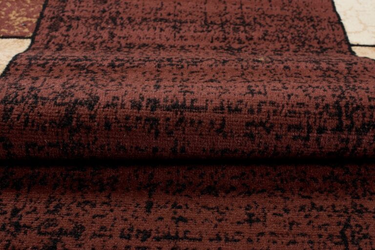 Passatoia Dream Marrone Geometrico Cornice