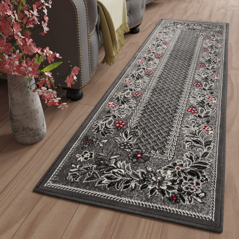 Passatoia Dream Tradizionale Grigio Motivo Floreale