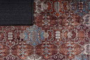 Tappeto Dubai Bordeaux Ornamenti Antiscivolo