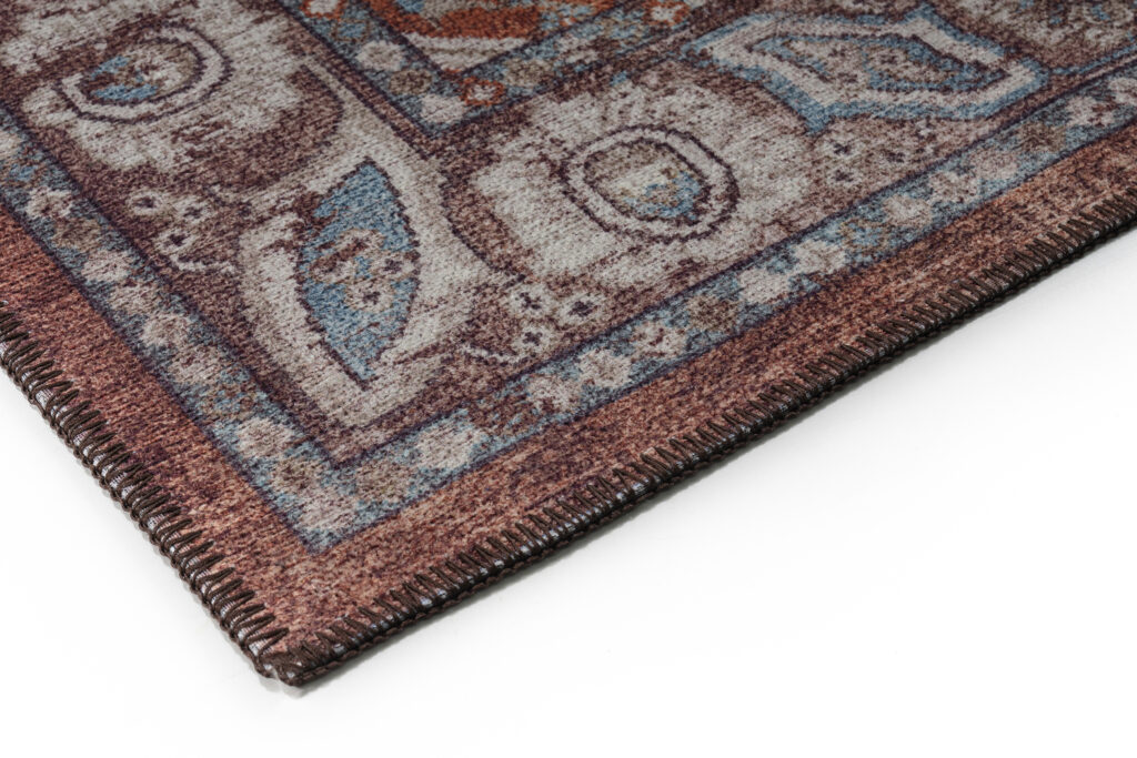 Tappeto Dubai Bordeaux Ornamenti Antiscivolo