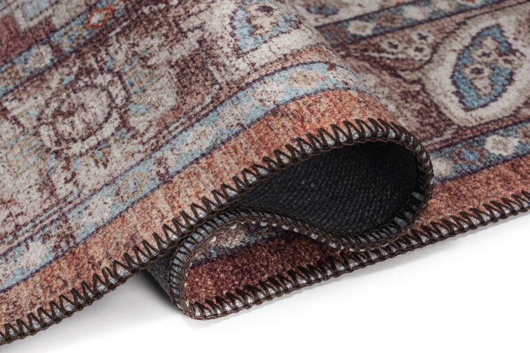 Tappeto Dubai Bordeaux Ornamenti Antiscivolo