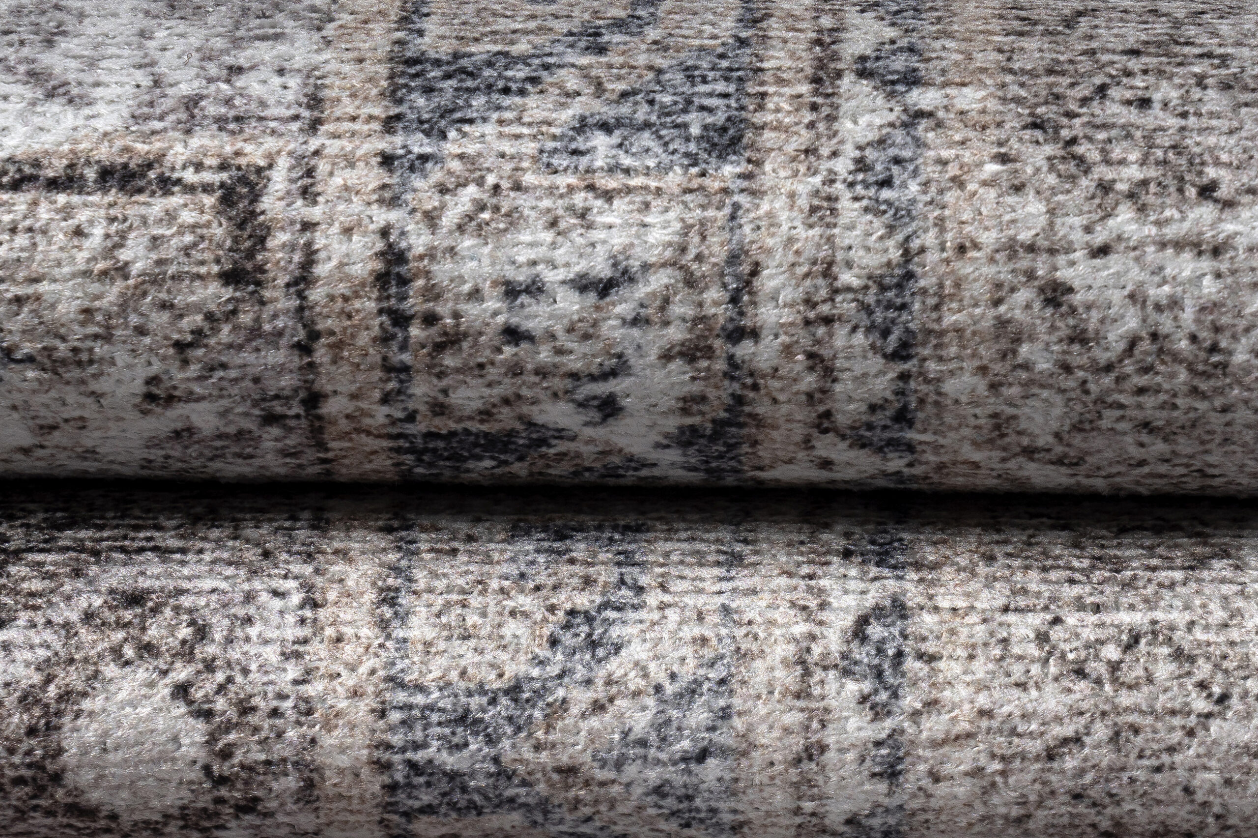 Tappeto Dubai Grigio Effetto Usurato Antiscivolo