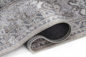 Tappeto Dubai Grigio Effetto Usurato Antiscivolo