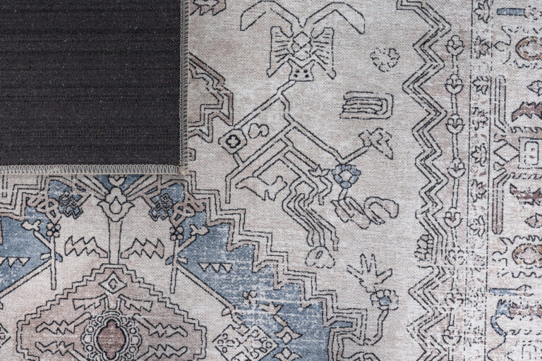 Tappeto Dubai Grigio Beige Vintage Antiscivolo