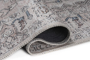 Tappeto Dubai Grigio Beige Vintage Antiscivolo