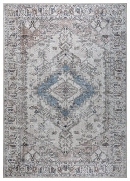 Tappeto Dubai Grigio Beige Vintage Antiscivolo
