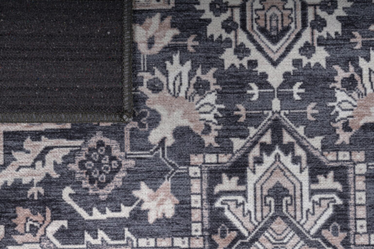 Tappeto Dubai Blu Navy Rosone Antiscivolo