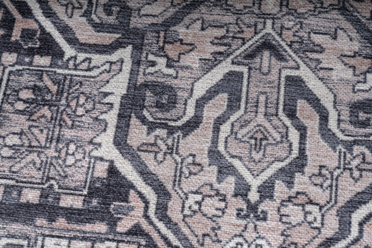 Tappeto Dubai Blu Navy Rosone Antiscivolo