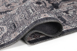 Tappeto Dubai Blu Navy Rosone Antiscivolo