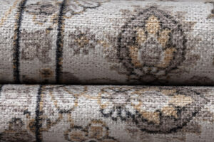 Tappeto Dubai Beige Motivo Floreale Antiscivolo