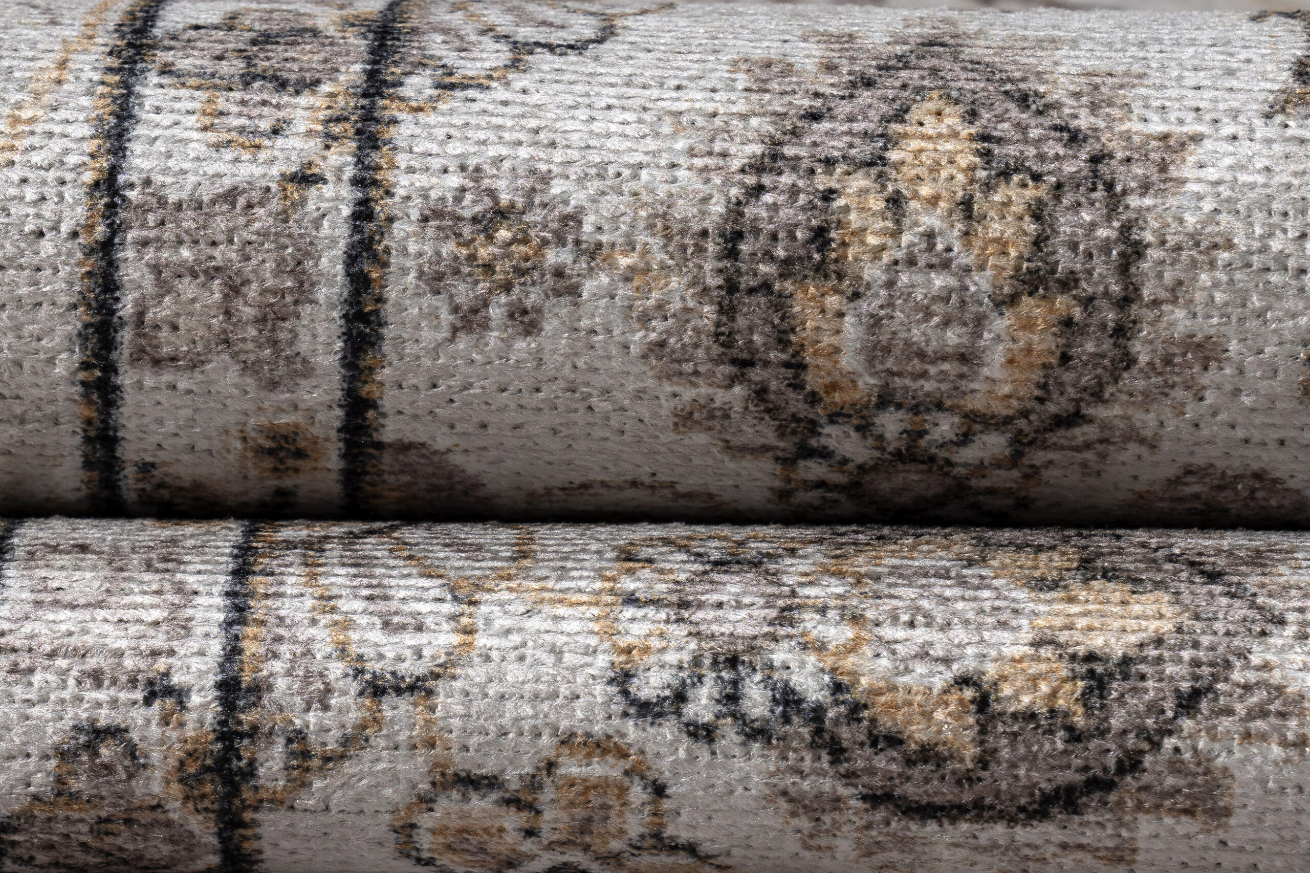 Tappeto Dubai Beige Motivo Floreale Antiscivolo