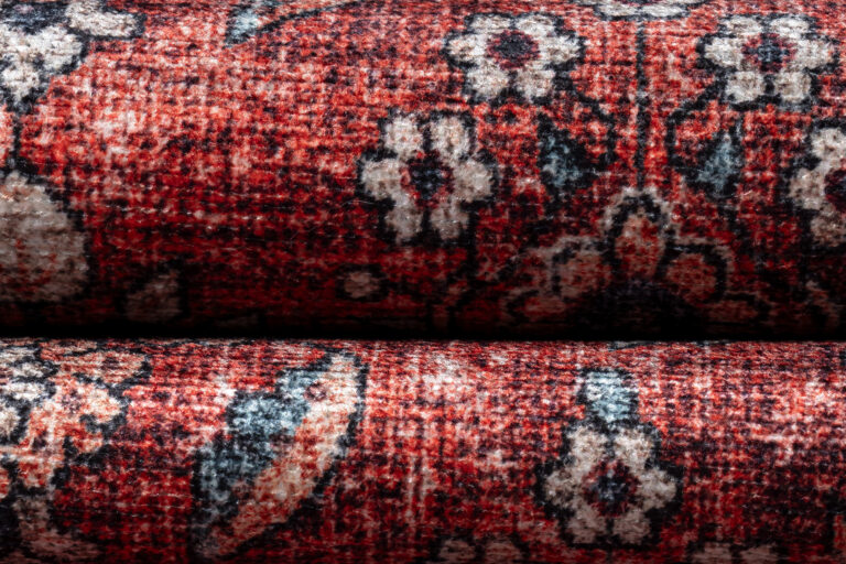 Tappeto Dubai Rosso Ornamenti Antiscivolo