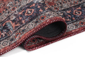 Tappeto Dubai Rosso Ornamenti Antiscivolo