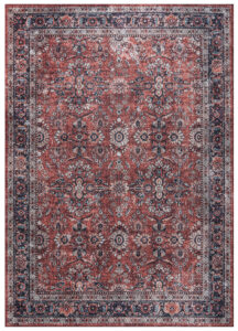 Tappeto Dubai Rosso Ornamenti Antiscivolo