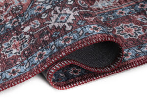 Tappeto Dubai Rosso Blu Navy Antiscivolo