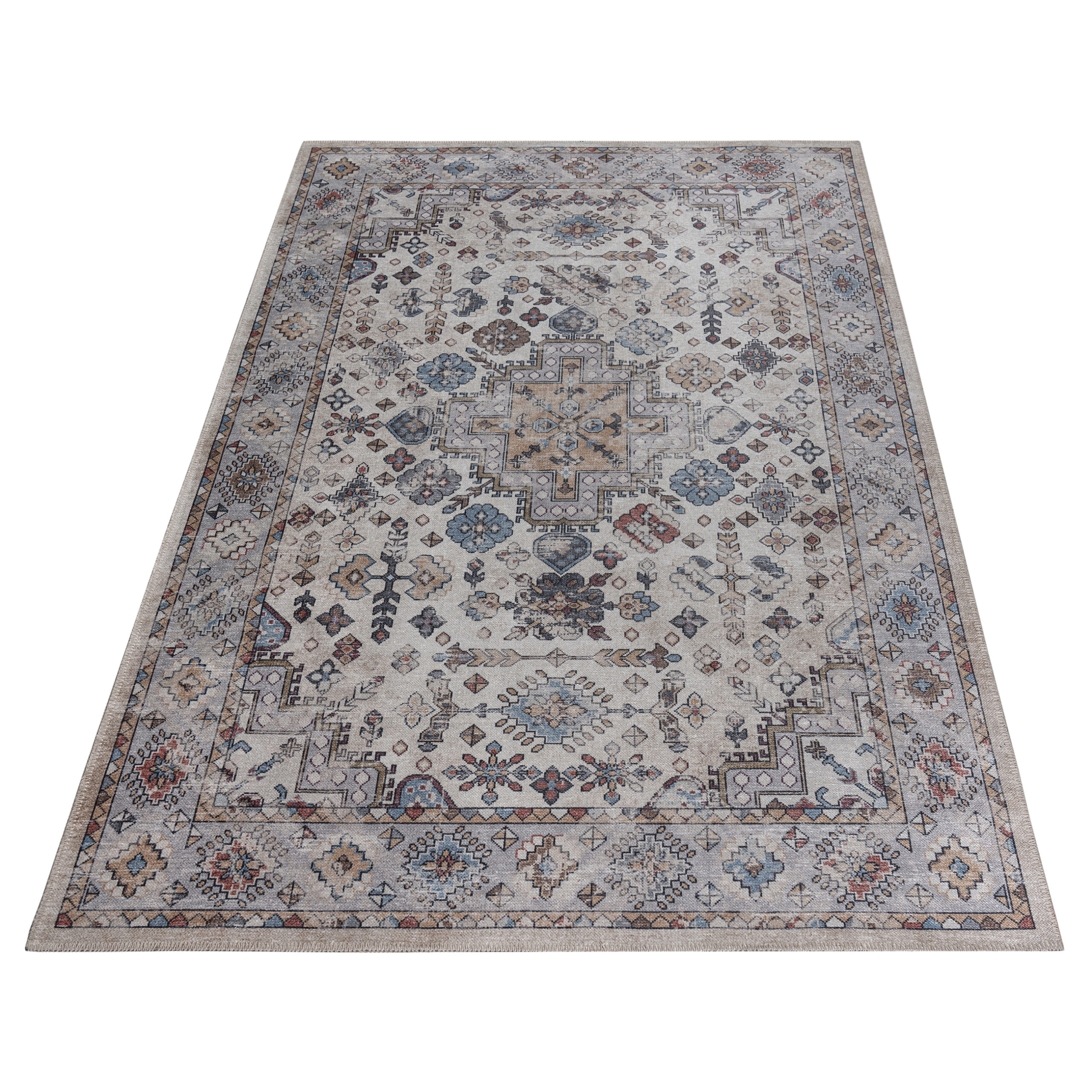 Tappeto Dubai Multicolore Vintage Antiscivolo