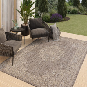 Tappeto Esterno Melissa Marrone Vintage