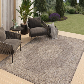 Tappeto Esterno Melissa Marrone Vintage