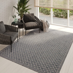 Tappeto Esterno Melissa Blu Rombi