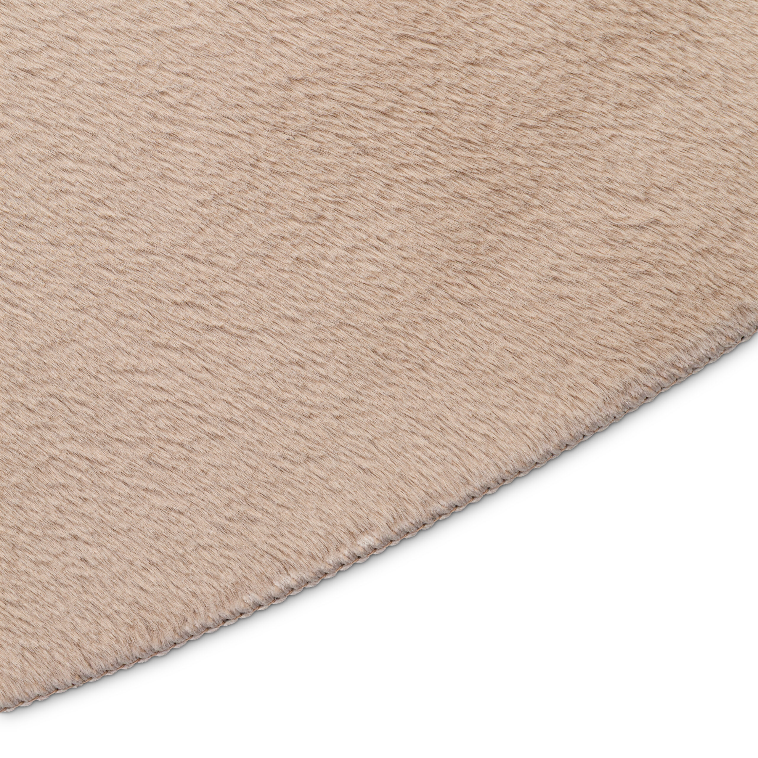 Tappeto Lumi Rotondo Beige Antiscivolo