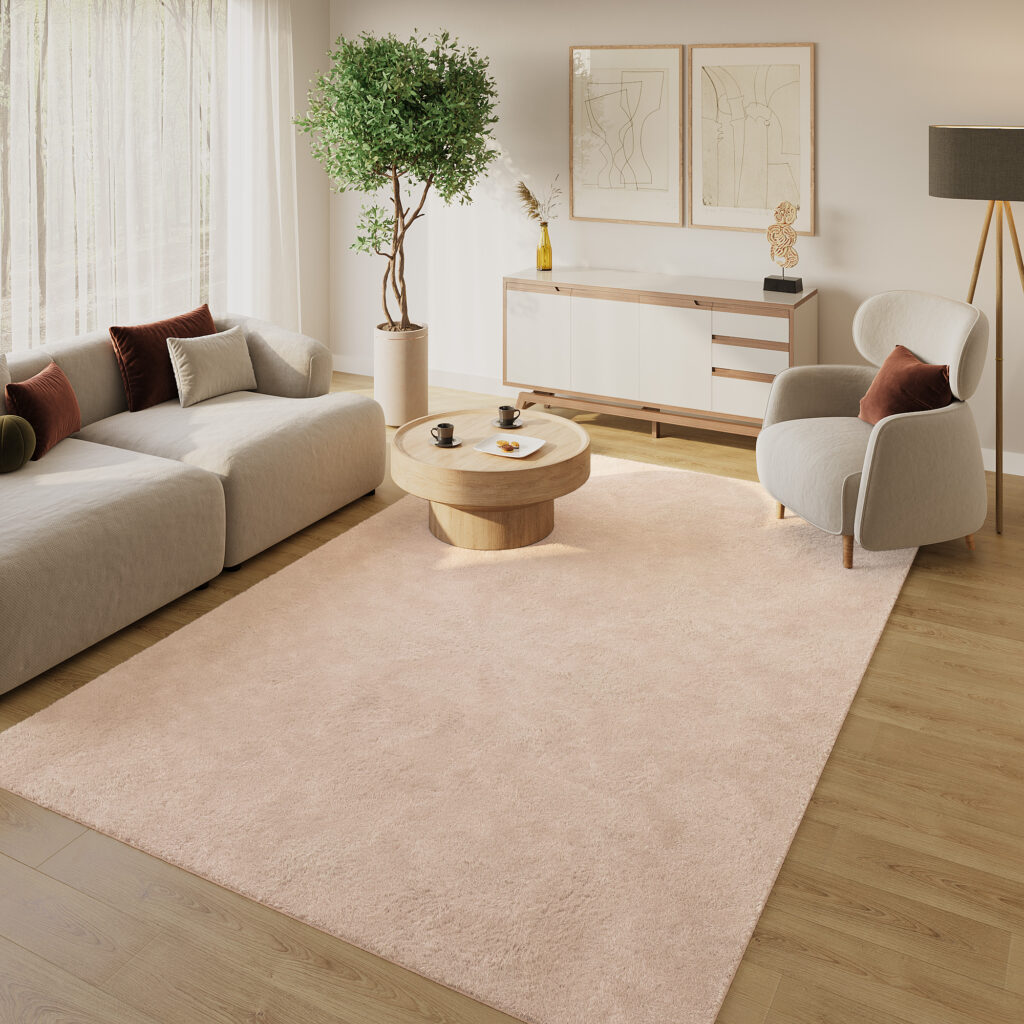Tappeto Lumi Beige Antiscivolo