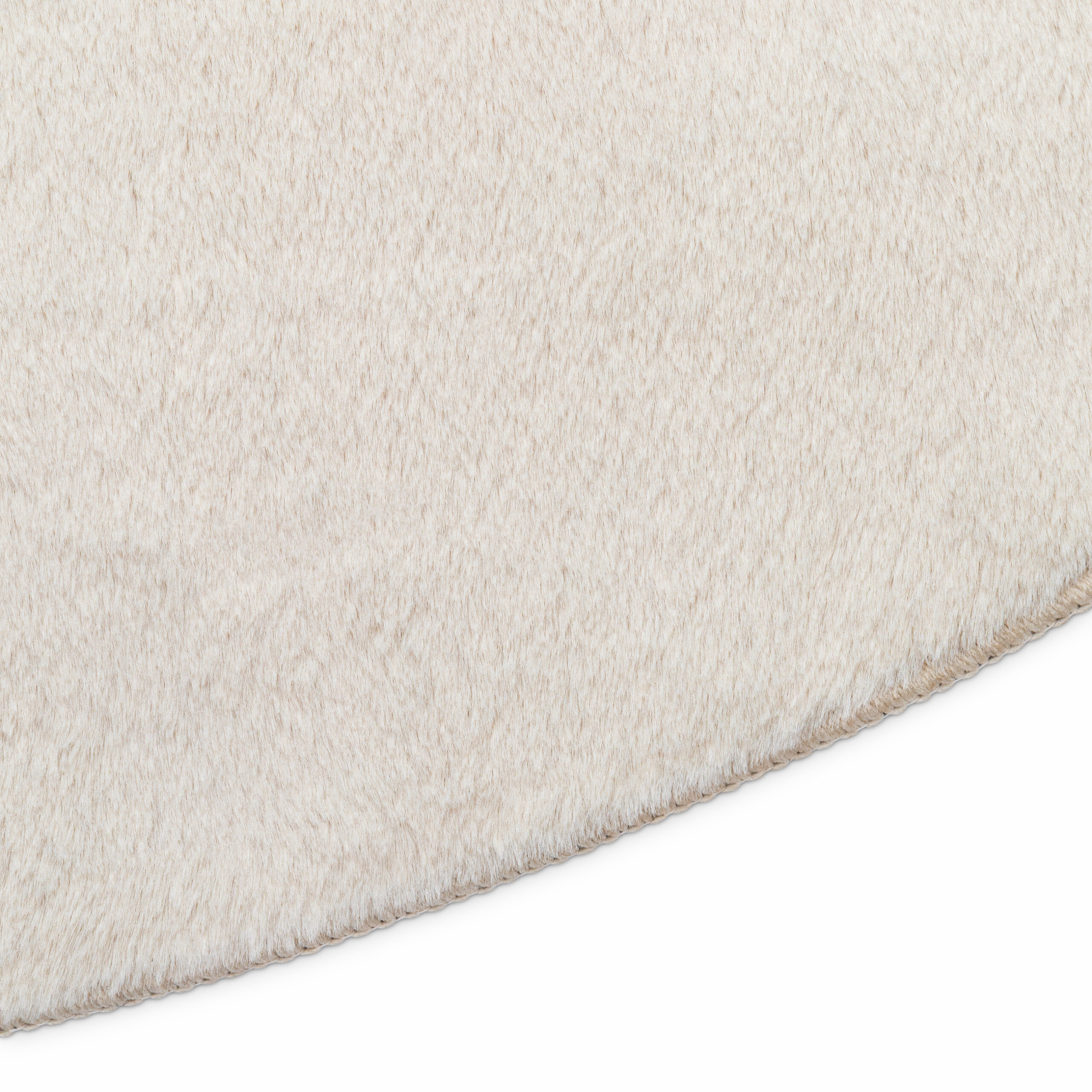Tappeto Lumi Rotondo Crema Antiscivolo