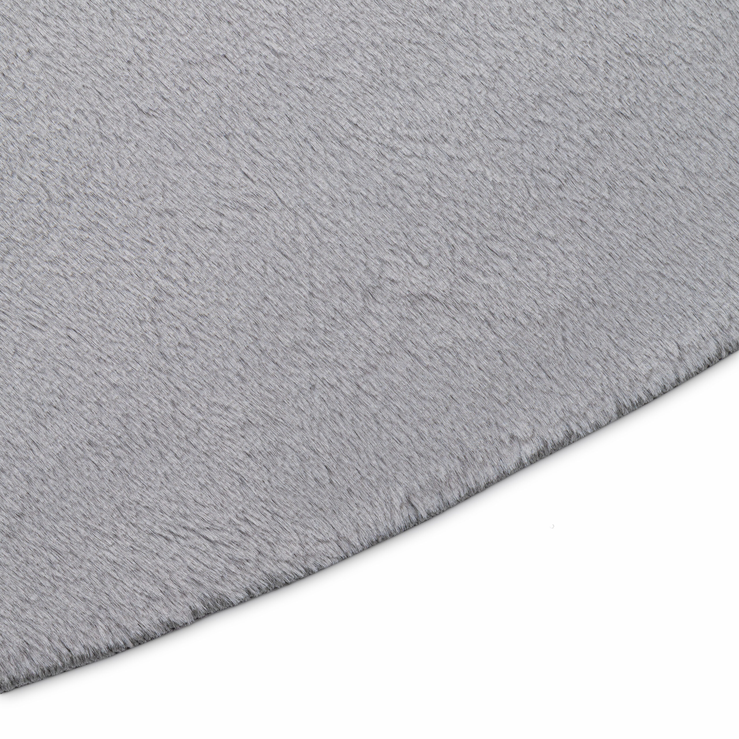 Tappeto Lumi Rotondo Grigio Chiaro Antiscivolo