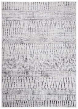 Tappeto Sky Grigio Blu Etnico Strisce