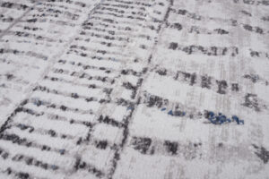 Tappeto Sky Grigio Blu Etnico Strisce