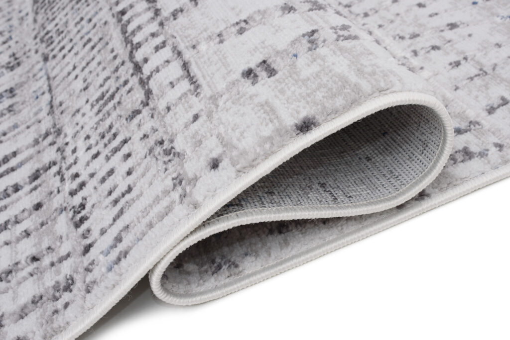 Tappeto Sky Grigio Blu Etnico Strisce