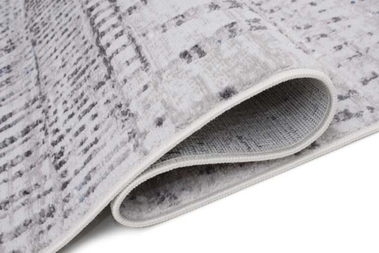 Tappeto Sky Grigio Blu Etnico Strisce