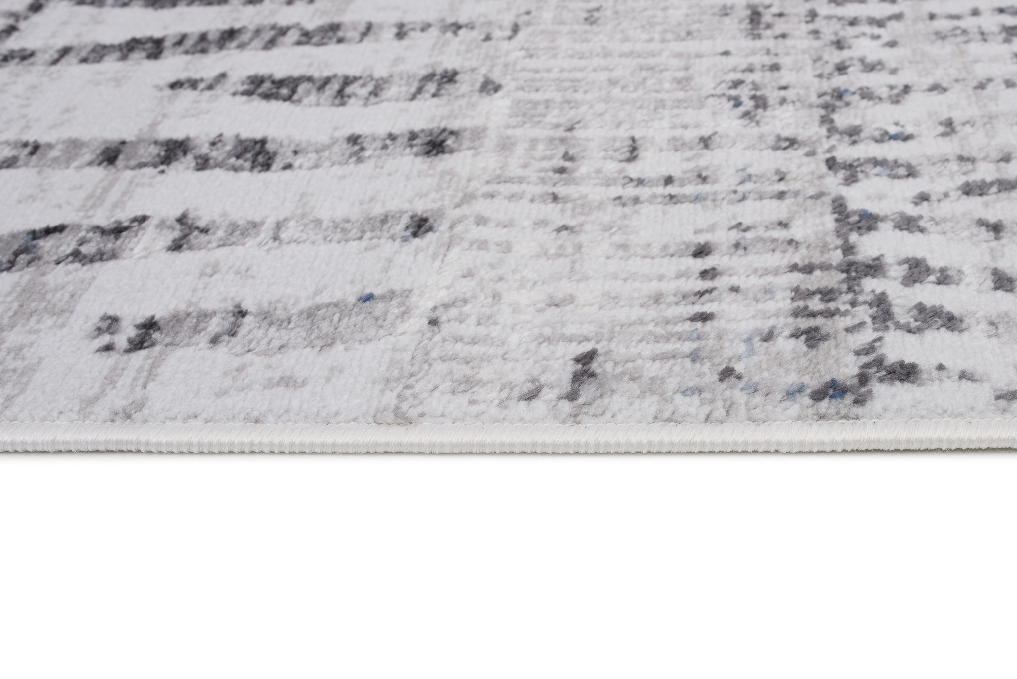 Tappeto Sky Grigio Blu Etnico Strisce