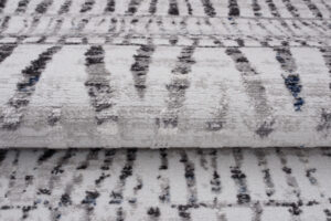 Tappeto Sky Grigio Blu Etnico Strisce