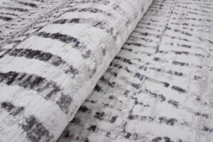 Tappeto Sky Grigio Blu Etnico Strisce