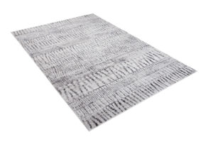 Tappeto Sky Grigio Blu Etnico Strisce