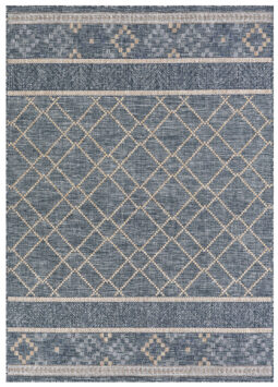 Tappeto Esterno Melissa Blu Geometrico