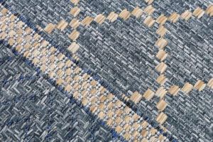 Tappeto Esterno Melissa Blu Geometrico